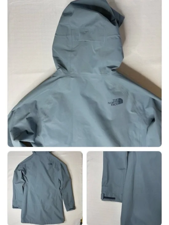 The North Face Women's Light Blue future light dryzzle parka - Picture 2 of 3